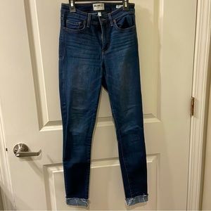 SCULPTED HIGH WAISTED SKINNY JEANS IN DARK BLUE
